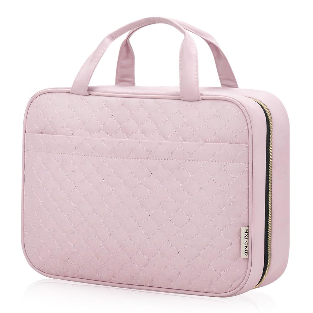 Travel Size Toiletry Bag For Women, Portable Cosmetic Bag With Hanging Hook,😌